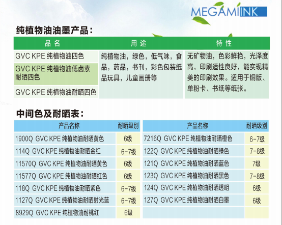 純植物油油墨品牌